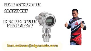 Level Transmitter Adjustment  Endress  Hauser  Deltapilot S  Hart  Tagalog Tutorial [upl. by Carmelina309]