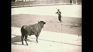 Une Course de Taureaux à Arles  BullFight at Arles  Corrida en Arles c1922 [upl. by Nirrol801]