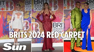 Brit Awards 2024 British stars glam up for biggest music night of the year [upl. by Anella]