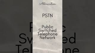 PSTN Public Switched Telephone Network [upl. by Miche]