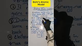 Bohrs Atomic Model chemistry shorts [upl. by Ardnama233]