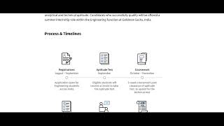 2025 Engineering Campus Hiring Program  Goldman Sachs Batch 2026 [upl. by Beverie]