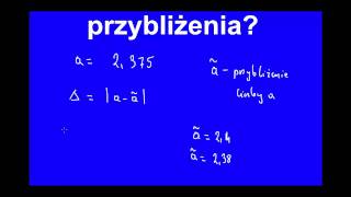 Błąd bezwzględny  Jak policzyć błąd bezwzględny przybliżenia [upl. by Yeleak]