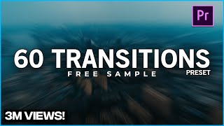 60 Free Smooth Transitions for Adobe Premiere Pro [upl. by Notsua]