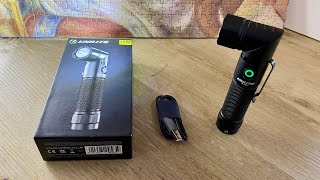 Unilite FR1200 Dual Powered Right Angle Flashlight [upl. by Adelaja809]