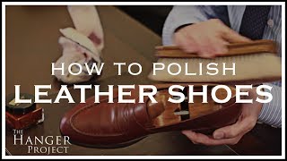 How to Polish Shoes  Leather Shoe Shine Tutorial [upl. by Ahsircal]