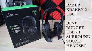 Razer Kraken X USB  Best Budget USB 71 Surround Sound Gaming Headset [upl. by Tab]