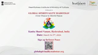 Embrace Peace at Global Spirituality Mahotsav  Kanha Shanti Vanam [upl. by Krid]