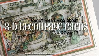 sometimes i vlog about 3D decoupage cards [upl. by Muscolo]