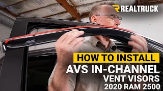 How to Install AVS In Channel Vent Visors on a 2020 Ram 2500 [upl. by Ayom899]