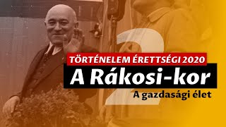 TÖRTÉNELEM ÉRETTSÉGI 2020 A Rákosikor 23 [upl. by Neiman]