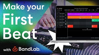 How to make your first beat using BandLabs free web Studio BandLab Tutorial [upl. by Ecirual]