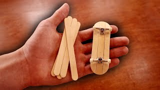 DIY POPSICLE STICK FINGERBOARD [upl. by Ainek]