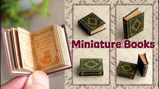 こだわりの洋書豆本（イソップ物語）の作り方  DIY How to Make Classical Design Miniature Books  Tutorial [upl. by Lednor]