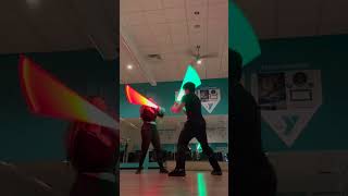 ANAKIN VS OBIWAN style Lightsaber Duel  lightsaberduels lightsaberbattles lightsaberfight [upl. by Lissner]