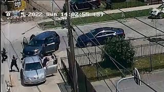 Shocking video captures shootout between Chicago police gunman in West Englewood [upl. by Erida]