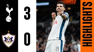 Tottenham Hotspur 30 Qarabag  Europa League Highlights  Johnson Sarr and Solanke goals [upl. by Maurili363]