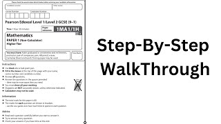 GCSE Maths HIGHER Paper Walkthrough [upl. by Eirrot]