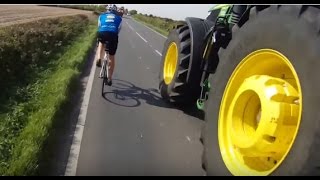 Cycling Near Miss with a Tractor [upl. by Kifar571]