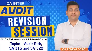 Ch 3  Risk Assessment amp Internal Control Revision Session Part  I  CA Pankaj Garg [upl. by Stanleigh]