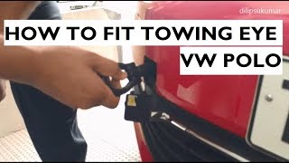 How to Fit The Front Towing Eye in Volkswagen Polo [upl. by Lennaj]