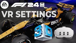 F1 24  VR settings that work GREAT Virtual Desktop  SteamVR [upl. by Emylee]