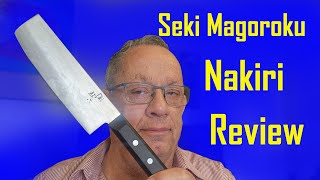 Seki Magoroku nakiri knife unboxing and review [upl. by Iur]