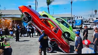 Neva Eva Car Club West Coast Los Angeles HOPPING CONTEST in Watts Part 2 [upl. by Iaj656]