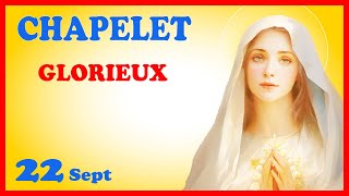 CHAPELET 🙏 Dimanche 22 Sept  Mystères Glorieux [upl. by Adnirim]