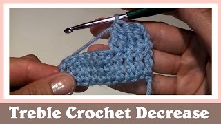 Crochet for Beginners Treble Crochet Decrease [upl. by Elleinnod]