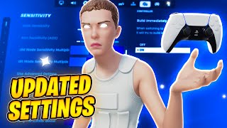 NEW BEST Chapter 5 Season 2 Fortnite Controller Settings PS5XBOXPC [upl. by Eidas212]