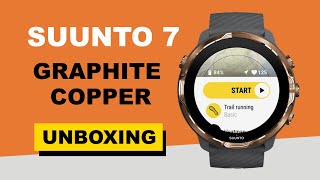 Suunto 7 Graphite Copper Unboxing HD SS050382000 [upl. by Chemarin920]