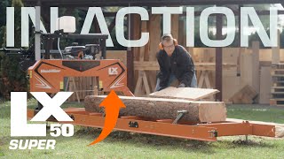 LX50SUPER Portable Sawmill in Action  WoodMizer [upl. by Annazus]