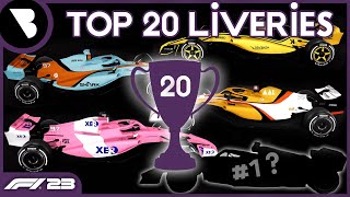 F1 23 TOP 20 BEST LIVERIES [upl. by Htiaf811]