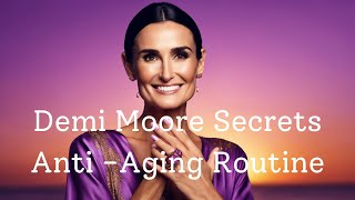 👋👉 Demi Moores Secrets AntiAging Routine How Castor Oil Keeps her Youthful🤩 [upl. by Eimarej]