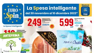 VOLANTINO EUROSPIN dal 30 novembre al 10 dicembre 2023 anteprima [upl. by Mellisa]