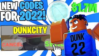 NEW ALL WORKING CODES FOR DUNKING SIMULATOR IN 2022 ROBLOX DUNKING SIMULATOR CODES [upl. by Llesirg]