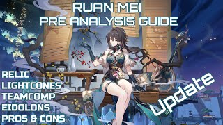 Ruan Mei Updated Pre Analysis Guide  Relics Light cone Team Build Eidolons  Honkai Star Rail [upl. by Ynohtnaeoj]