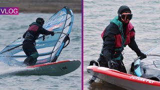 AUF IN DEN KAMPF💥  Windsurfen im Winter [upl. by Rockel]