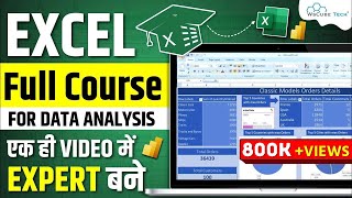 Excel Full Course for Data Analysis with Projects  2 Hours  Excel Tutorial 2024 [upl. by Lana]