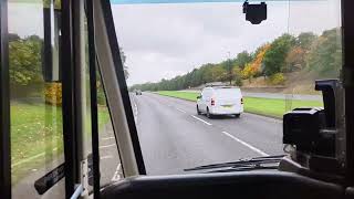 Onboard Go North East 5380 On The 74 To Matfen For Hexham On The A167 Thrash Section Of The 74 [upl. by Ahsaeym71]