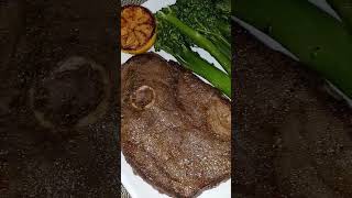 Pan Seared Lamb Leg Steak with Broccolini [upl. by Licko558]