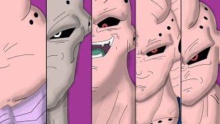 Majin Buu All Forms And Transformations [upl. by Leuqcar570]