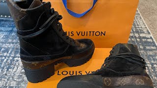 Louis Vuitton Laureate Platform Desert Boots Unboxing Mod SHOTS Review [upl. by Ejroj147]