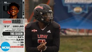 Cam Ward UIW highlights TEN TDs in just two FCS playoff games [upl. by Zannini109]