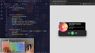 ASMR Programming  Mini Music Player  No Talking [upl. by Mareah]