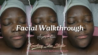 ASMR FACIAL  Facial Walkthrough  KOURTNEY SKIN STUDIO [upl. by Rothberg]