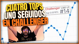 CUATRO TOP 1 SEGUIDOS EN CHALLENGER 🔥 [upl. by Turne575]