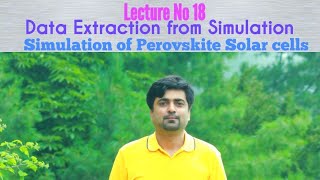 Lecture No 18 How to extract simulation data from SCAPs 1D analysis [upl. by Iew]