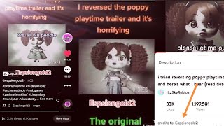 I Reversed The Poppy Playtime intro trailer its horrifying I put it on tiktok 3rd of November [upl. by Notsyrb]